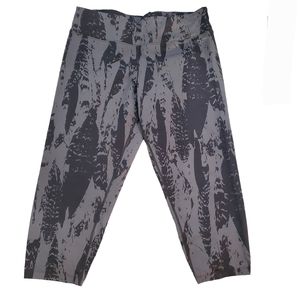 Calvin Klien Performance Quick Dry 3/4 Leggings Gray Pattern